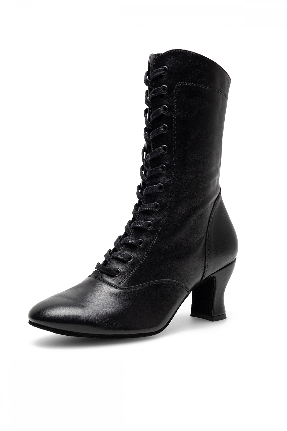 Rumpf Allie Black Dance Boots, 2 Inch Heel