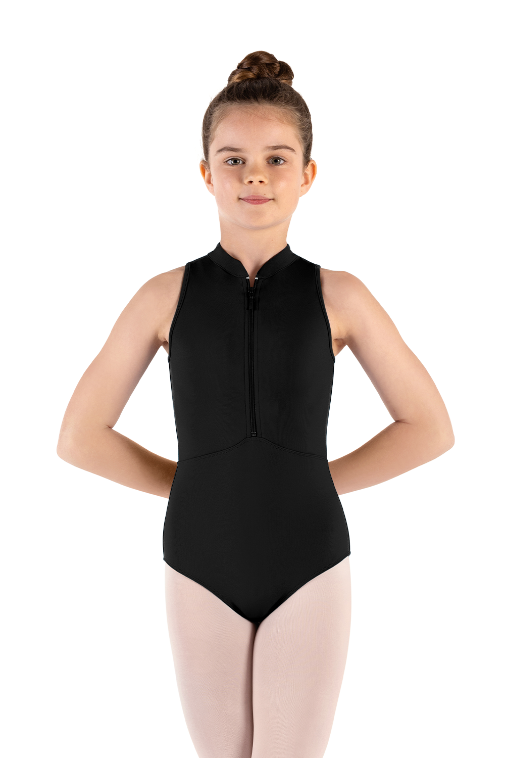 Bloch Rosey Zip Front/High Neck Leotard