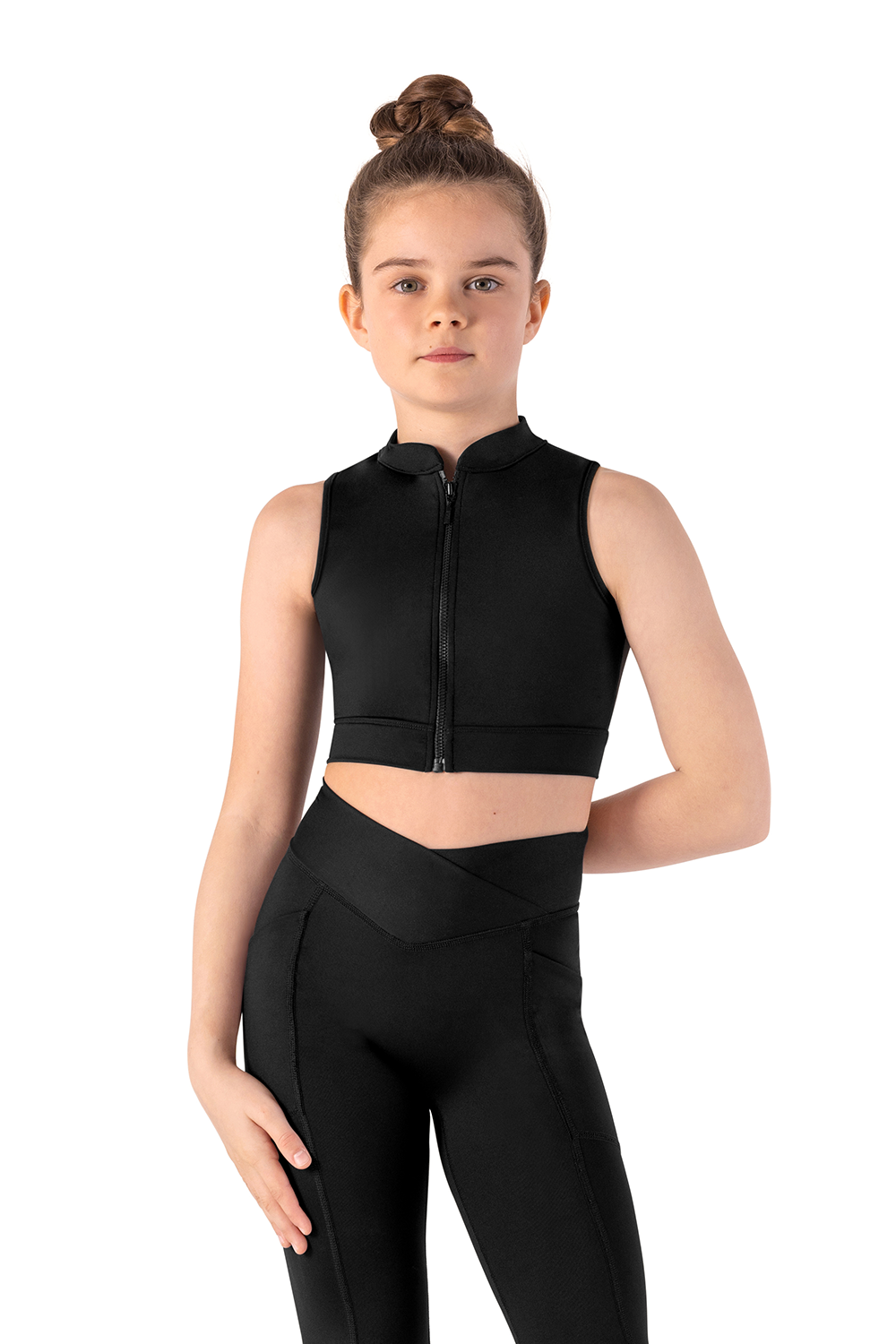 Bloch Jacky Zip Front Crop Top