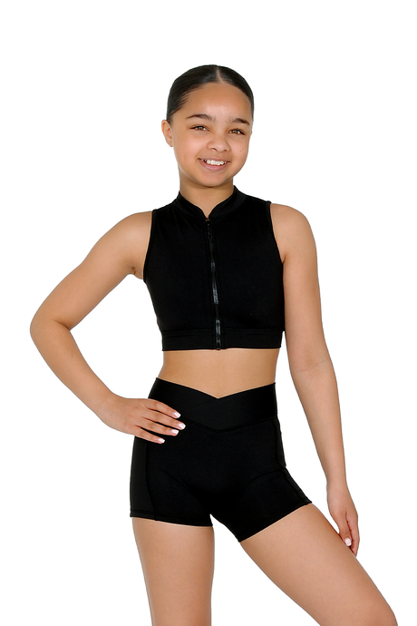 Bloch Jacky Zip Front Crop Top