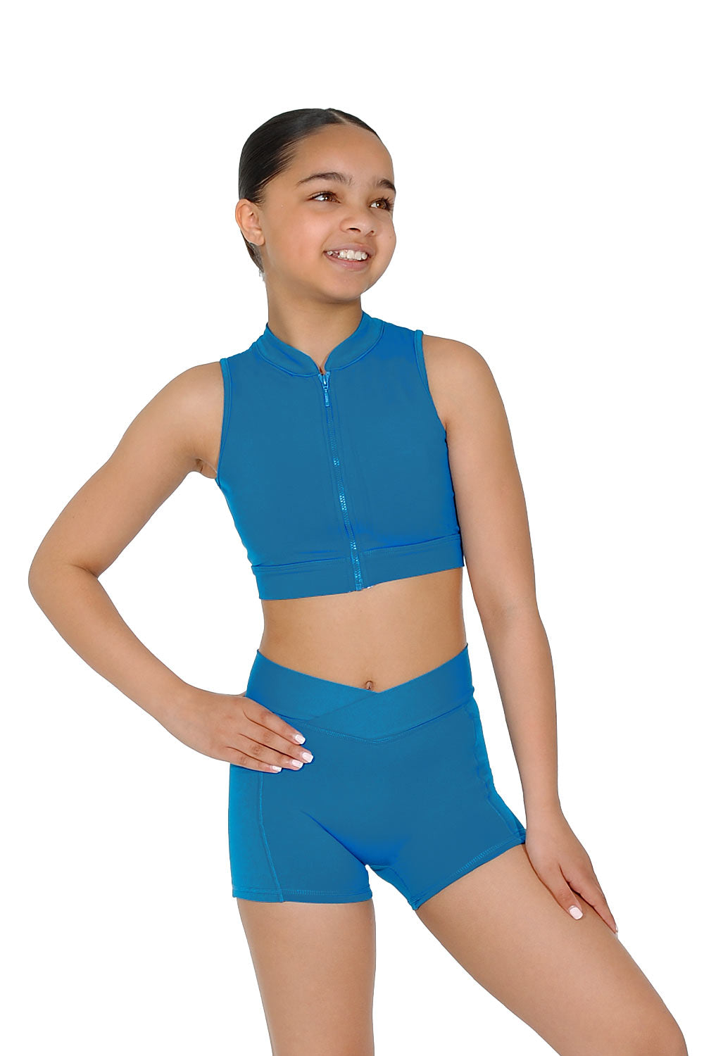 Bloch Jacky Zip Front Crop Top