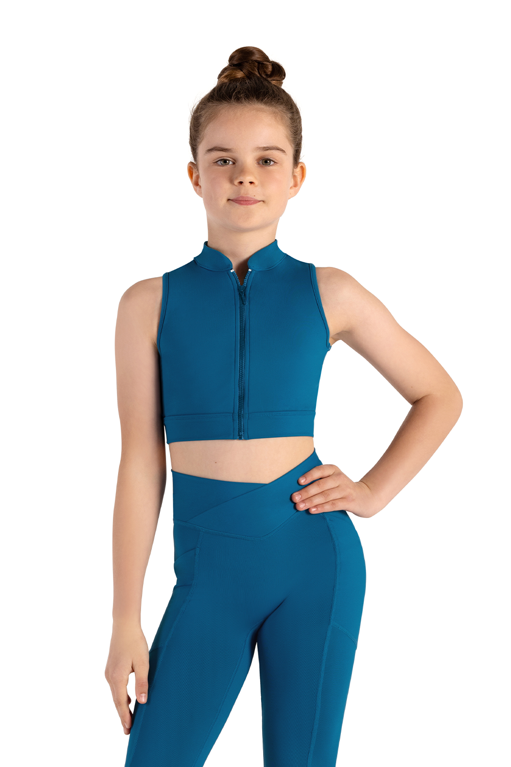 Bloch Jacky Zip Front Crop Top