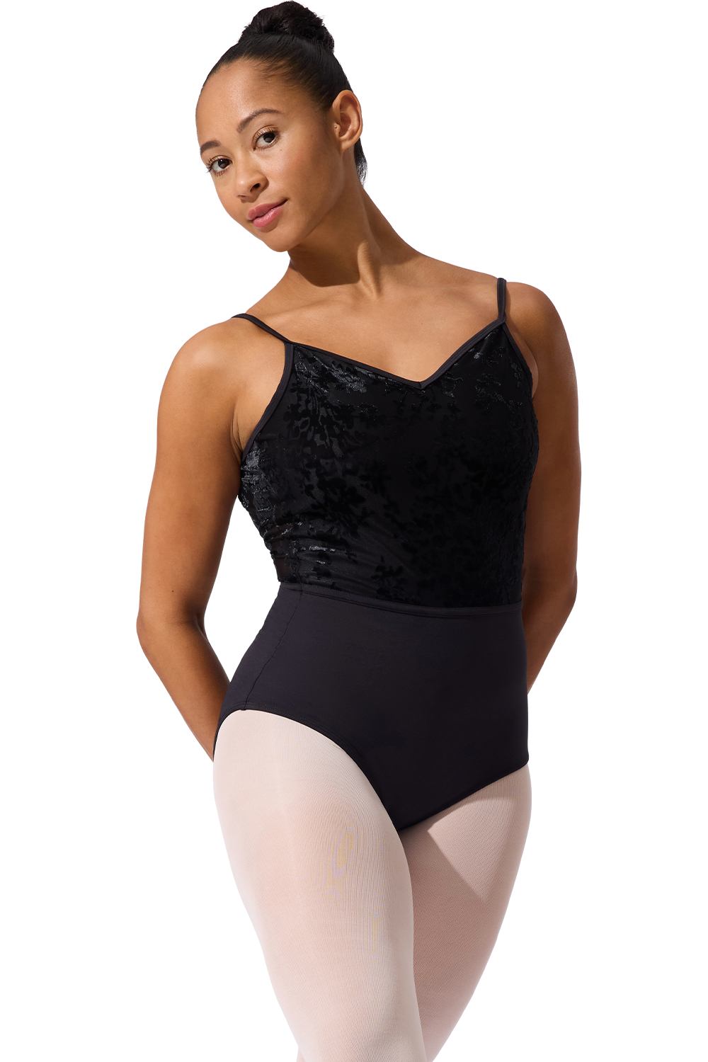 Capezio Poiret Camisole Flocked Leotard