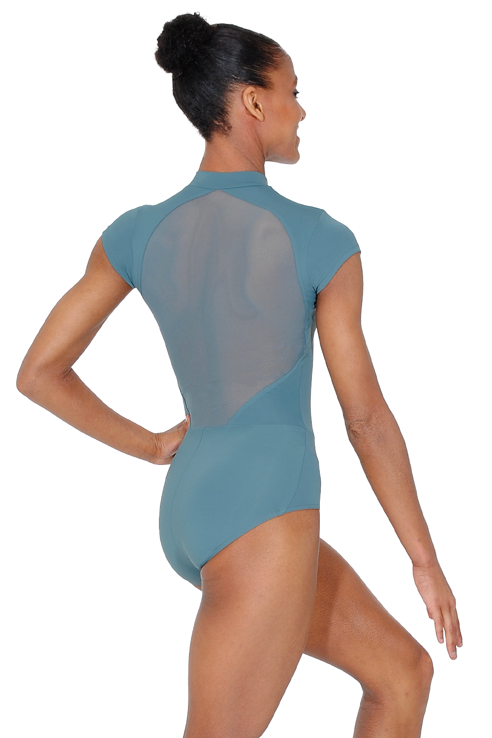 Grand Prix Jessica Cap Sleeve Zip Front Leotard