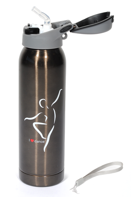 Girardi Dance Steel Water Bottle Black