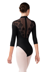 Bloch Calista Quarter Sleeve High Neck Leotard