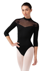 Bloch Calista Quarter Sleeve High Neck Leotard