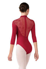 Bloch Calista Quarter Sleeve High Neck Leotard