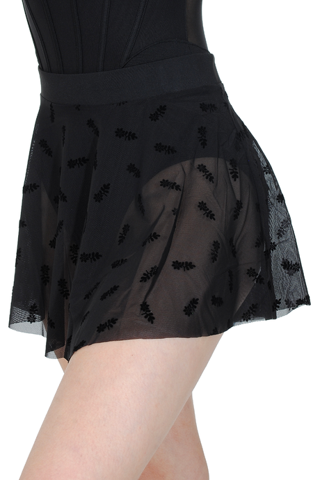 Bloch Eleanor Floral Print Mesh Skirt