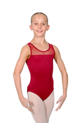 So Danca Tank Leotard with Mesh Inserts Girls