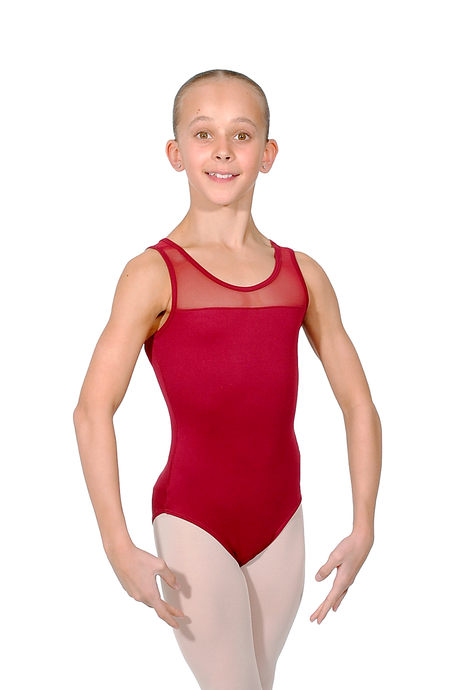 So Danca Tank Leotard with Mesh Inserts Girls