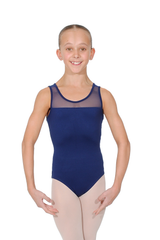 So Danca Tank Leotard with Mesh Inserts Girls