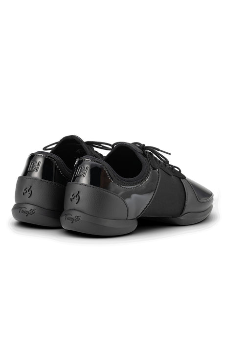 Fuego Derek Hough Black Patent Split Sole Dance Sneaker