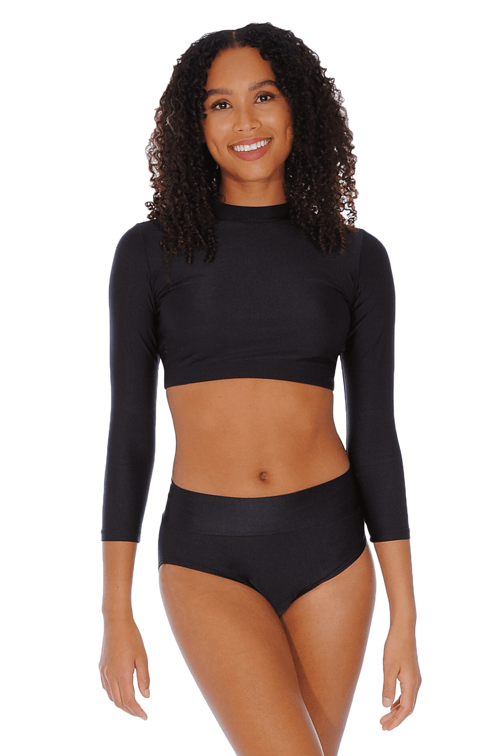Long sleeve dance crop top shop