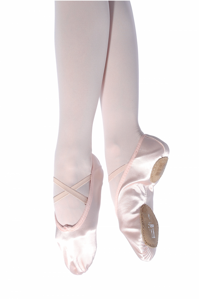 White split sole ballet shoes hotsell