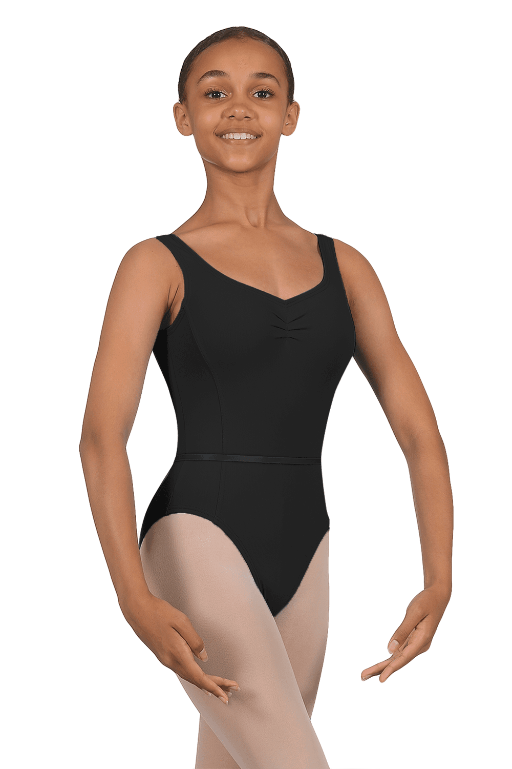 RVElizabeth Microfibre fixed ruche leotard |Dancewearcentral