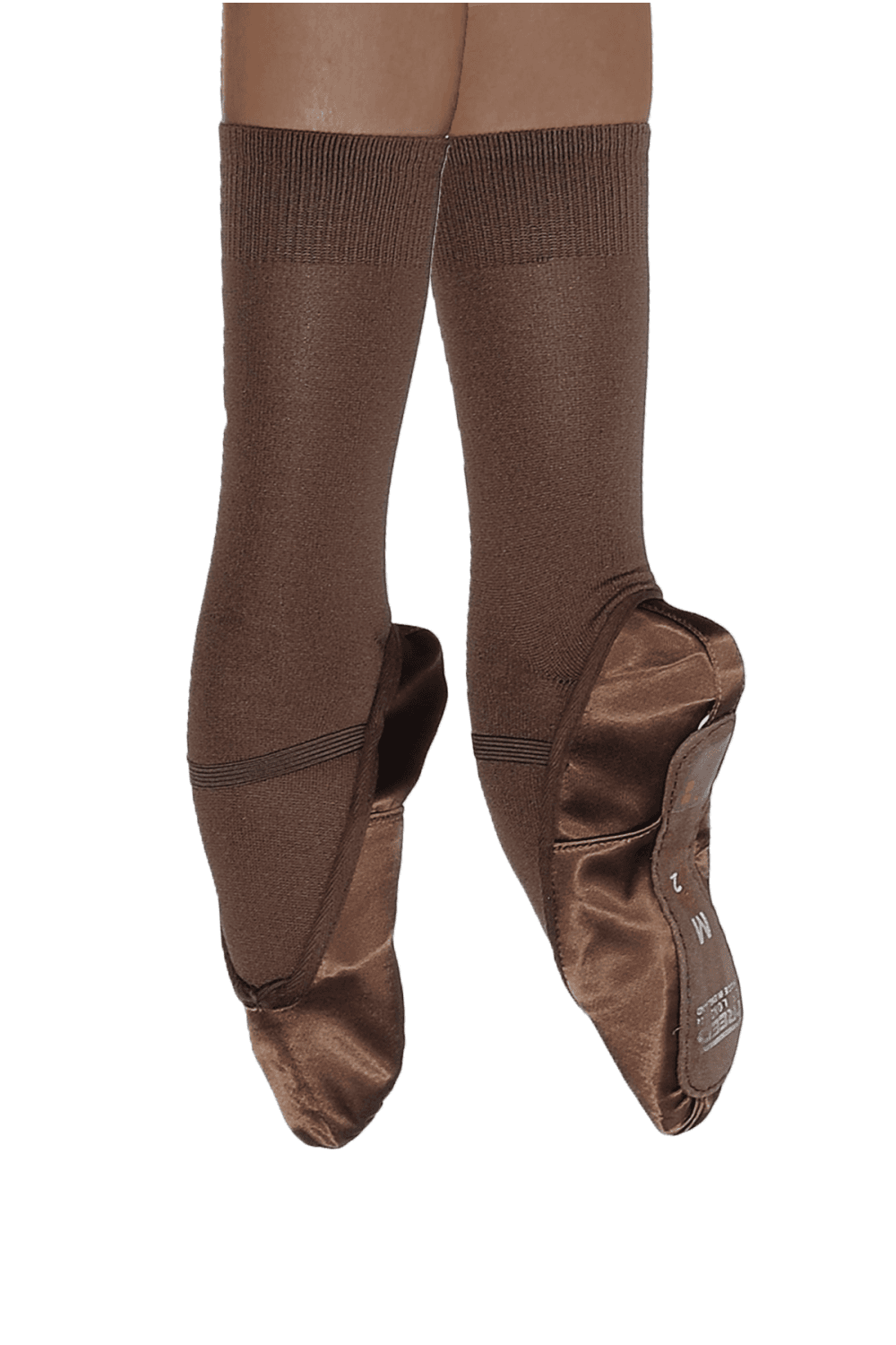 Freed of London Aspire Satin Full Sole Ballet Shoe in Bronze Brown Dancewear Central